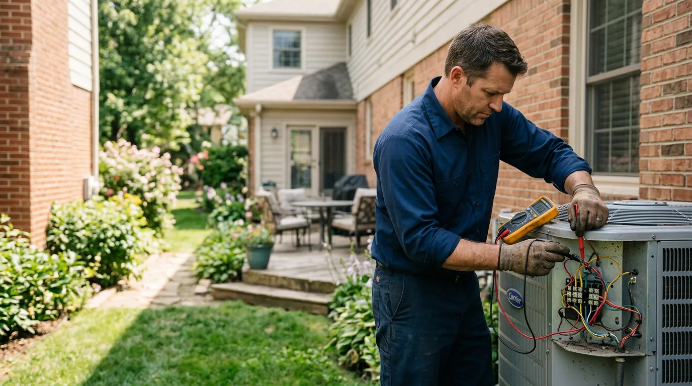 HVAC technician working near Mather, CA